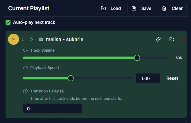 Screenshot of the Playlisted website interface